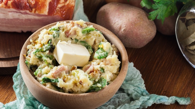 A bowl of colcannon