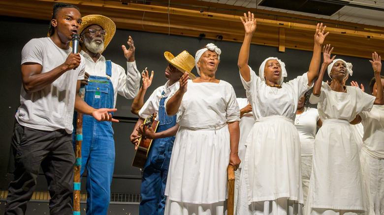 Gullah Geechee Shouters celebrating their heritage