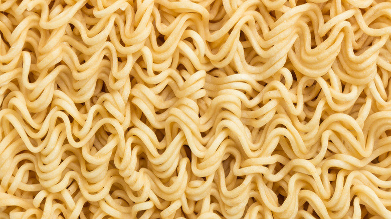 Brick of ramen noodles