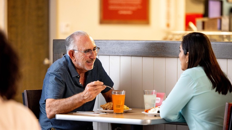 happy customers at Golden Corral