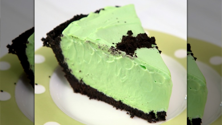 A slice of grasshopper pie