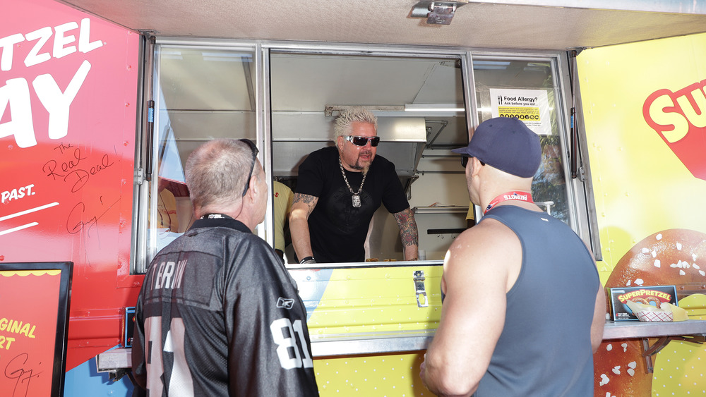 Guy Fieri at food truck