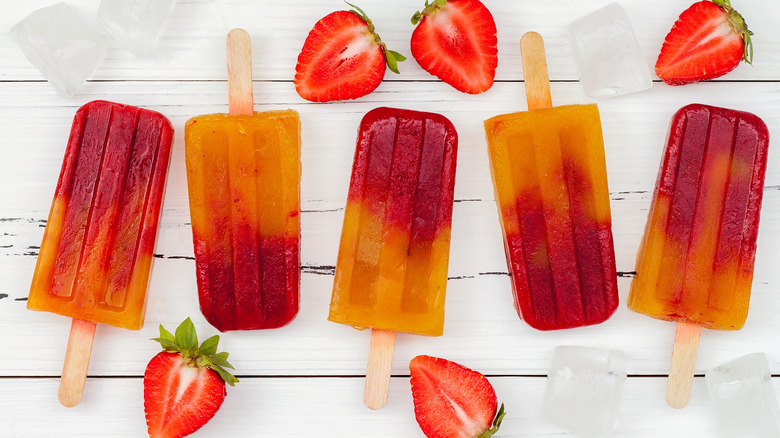 strawberry mango paletas