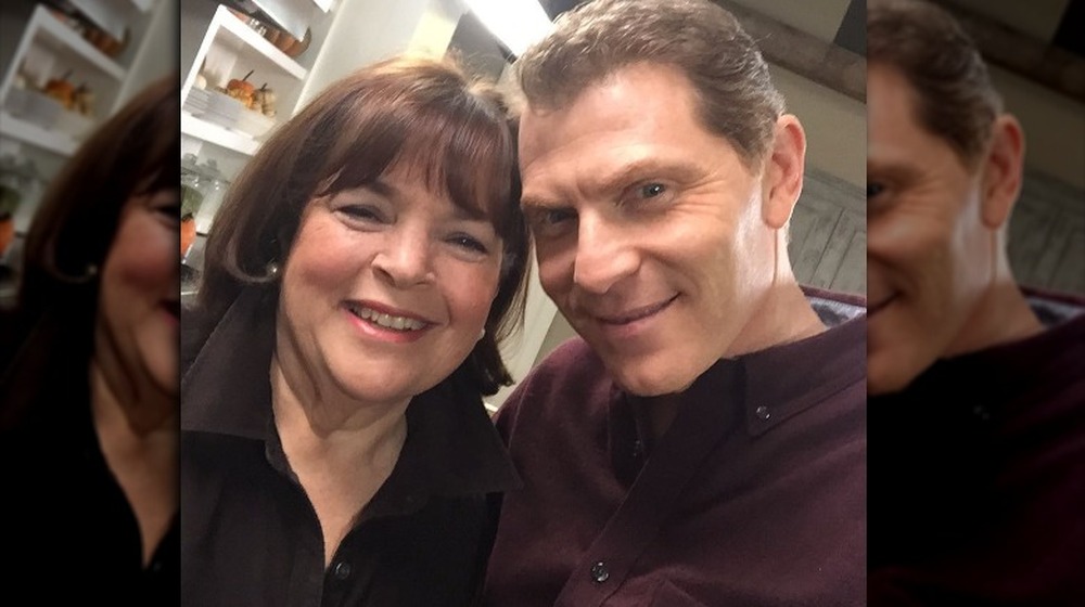 Ina Garten and Bobby Flay smiling