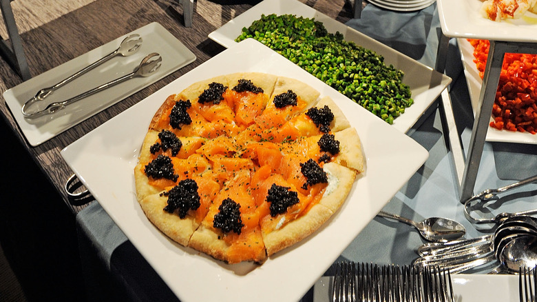 Governors Ball Smoked Salmon Pizza