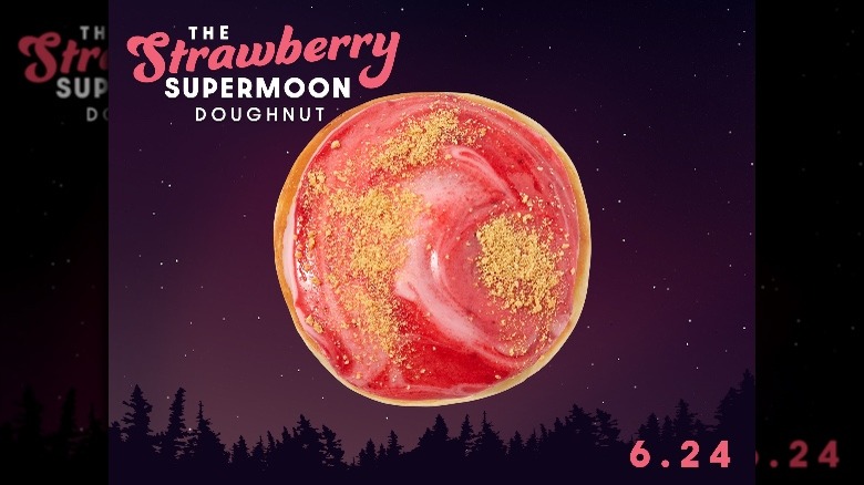 Krispy Kreme Strawberry Supermoon doughnut