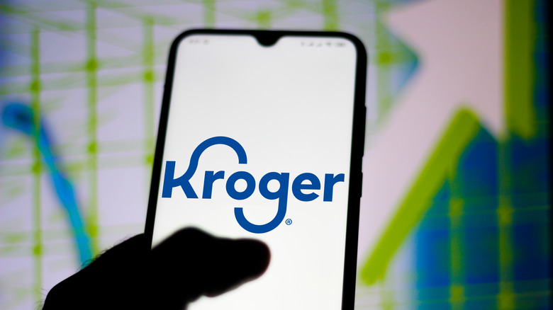 Kroger logo on handset