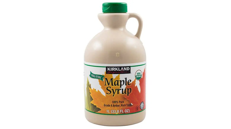 kirkland signature maple syrup bottle