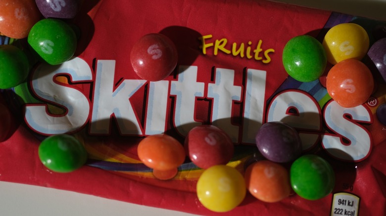 Bag of Skittles candy