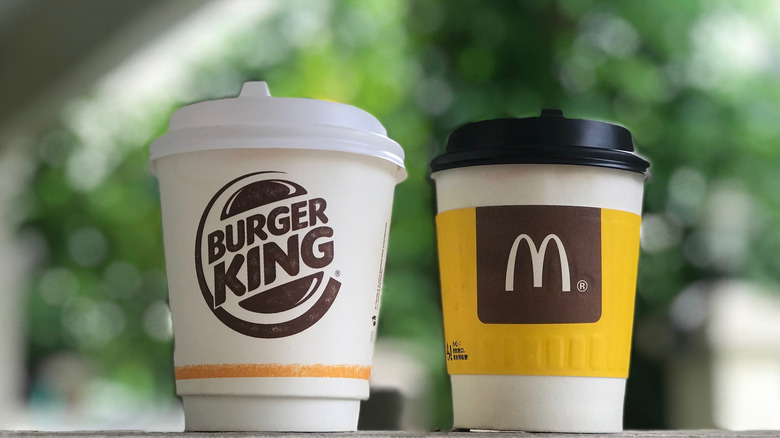 Burger King and McDonald's coffees