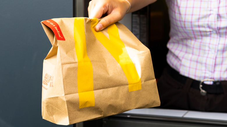 McDonald's drive-through bag