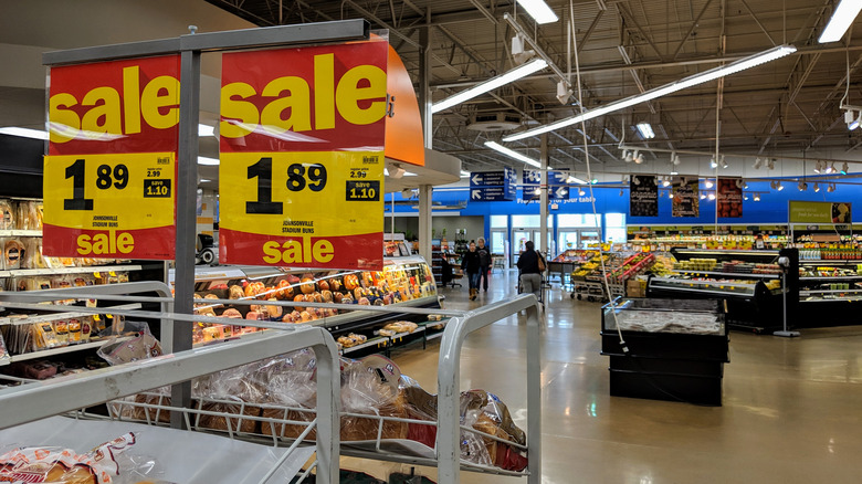 Inside Meijer grocery store