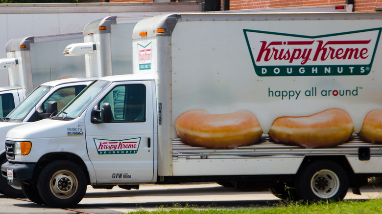 Krispy Kreme doughnut delivery trucks