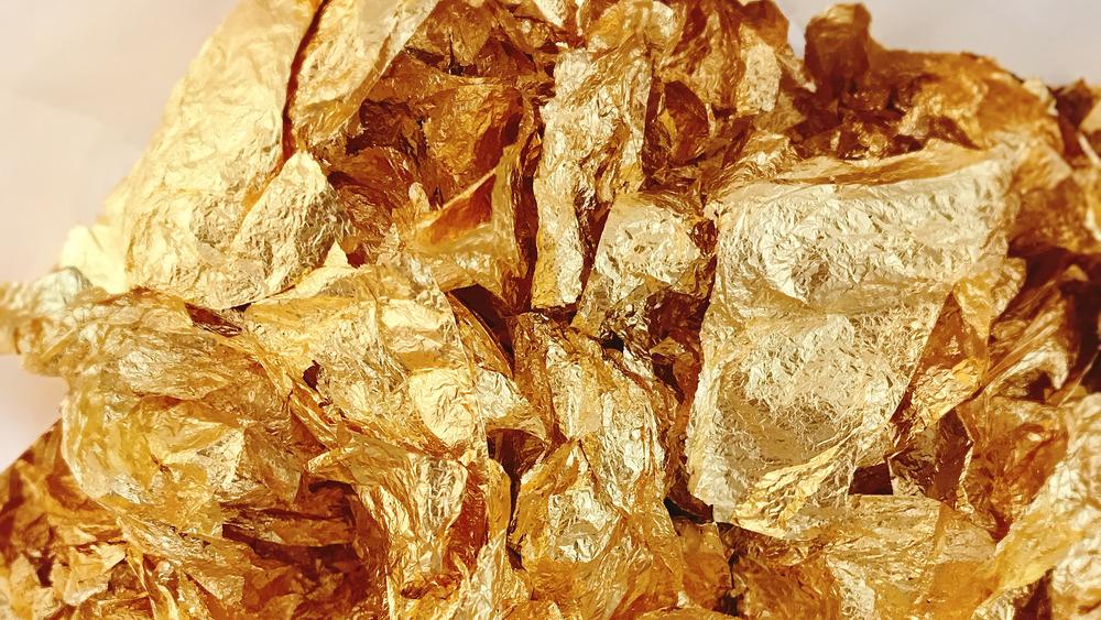 jagged gold clumps