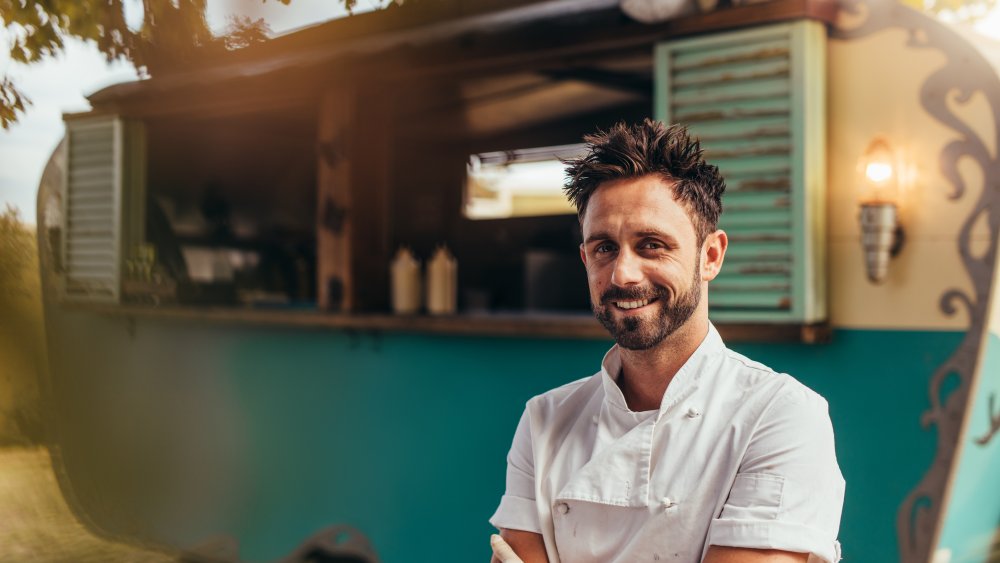 food truck with owner