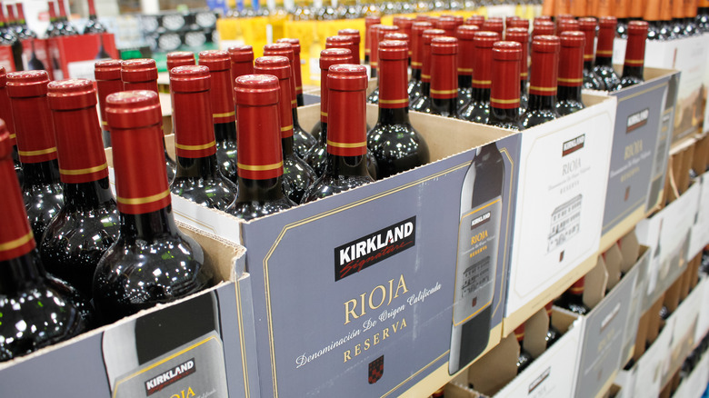 kirkland brand rioja wine bottles