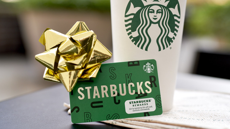 Green Starbucks gift card