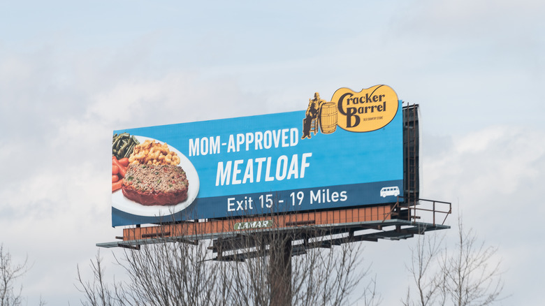 Cracker Barrel billboard