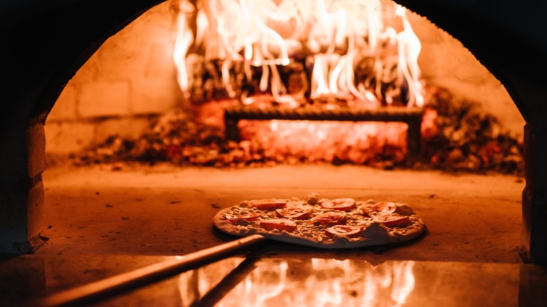 Wood-burning pizza oven