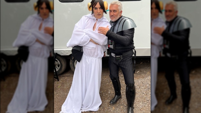 Paul Hollywood and Noel Fielding in costume