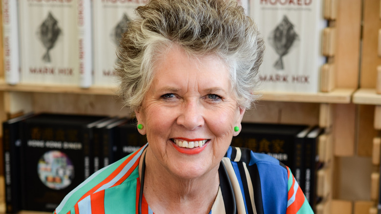 Prue Leith properly smiling