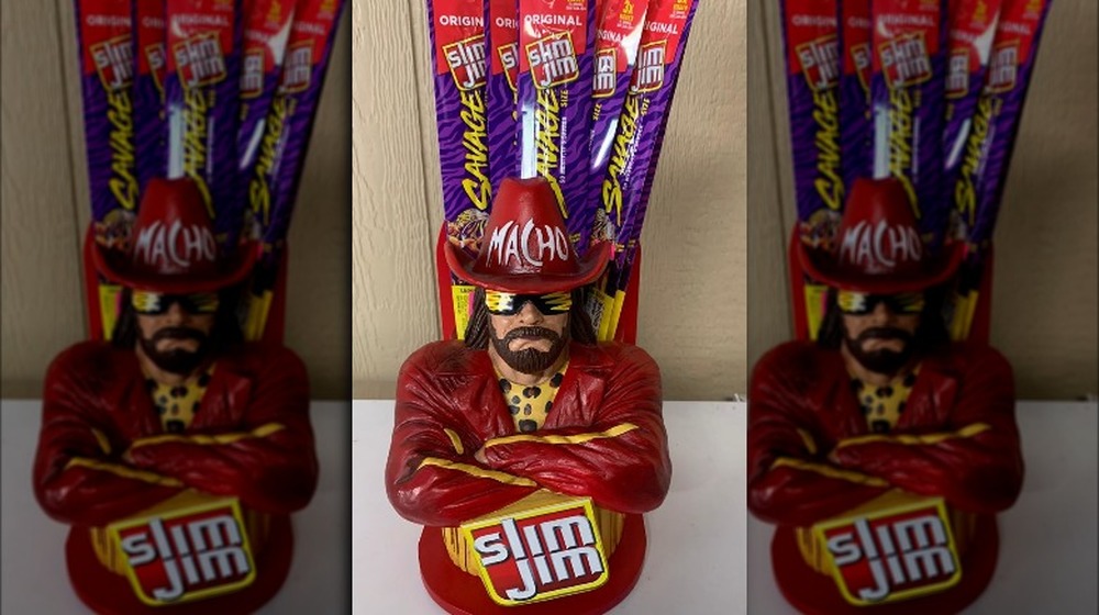 Randy Savage Slim Jims dispenser