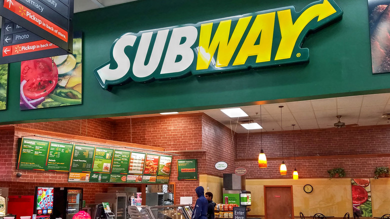 Subway outlet in a Walmart