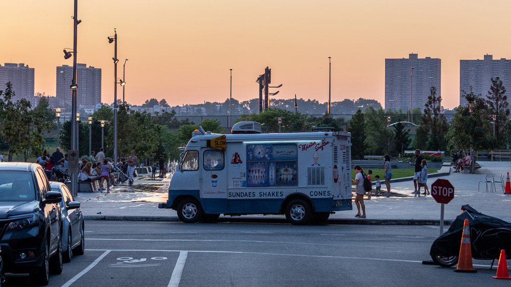 Mister Softee truck on New York City street