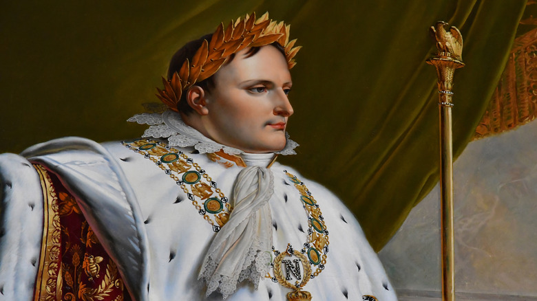 A painting of Napoleon Bonaparte, who ruled over France in the 1800s