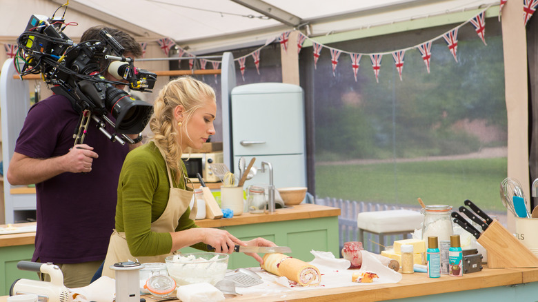 Inside the GBBO tent