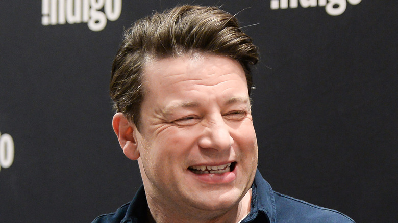 Jamie Oliver laughing