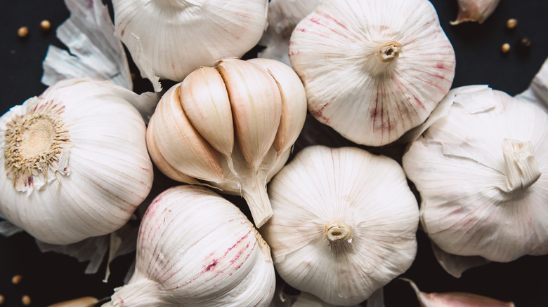 Several bulbs of garlic