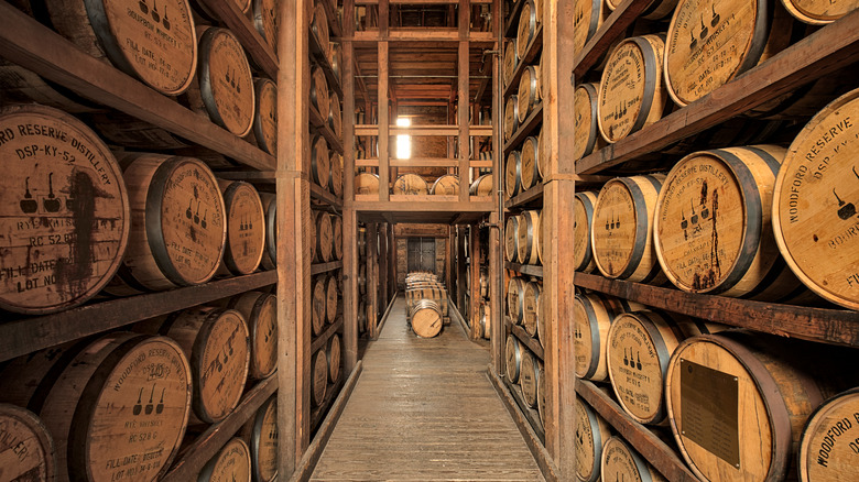 barrels of bourbon