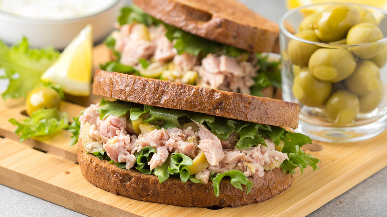 Tuna Salad sandwich on wheat