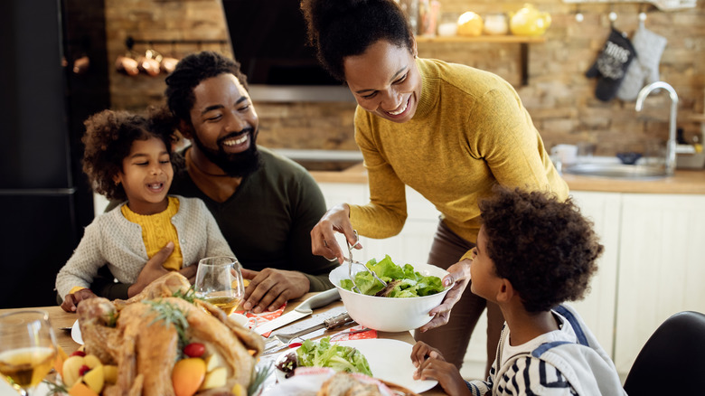 Family on Thanksgiving