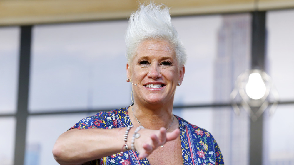 Anne Burrell with her trademark cropped hair