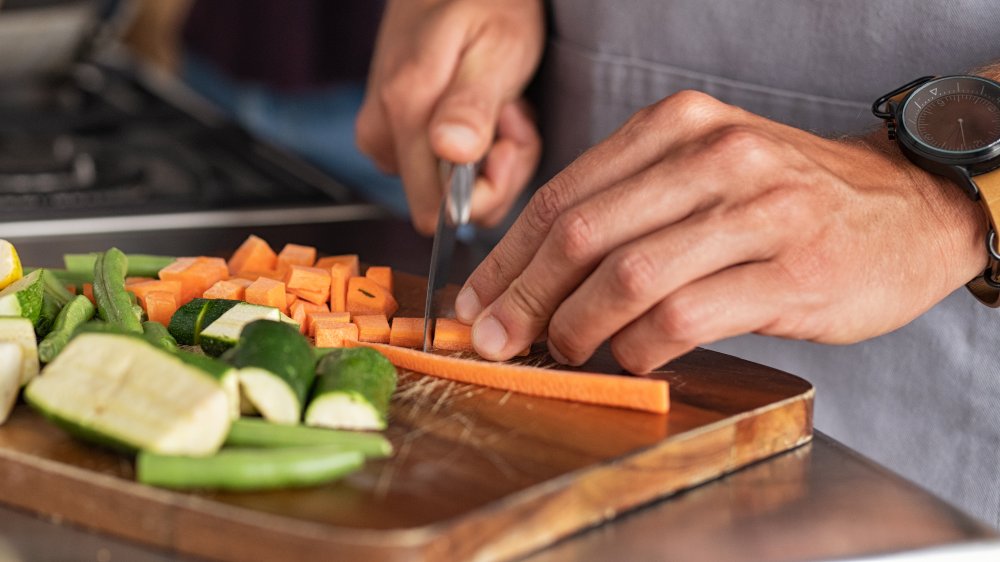 person preparing a meal