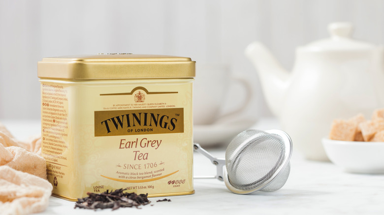 Box of Twinings Earl Grey tea