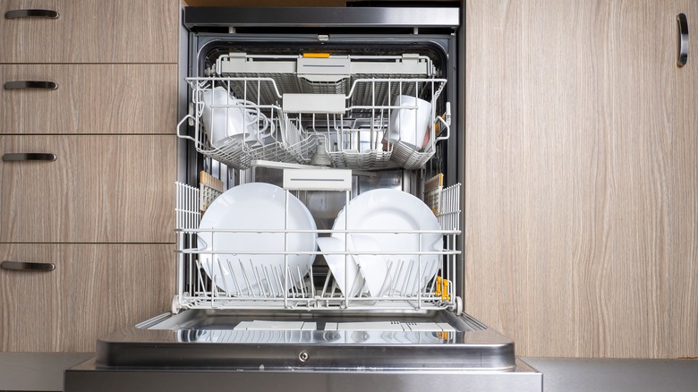 open dishwasher