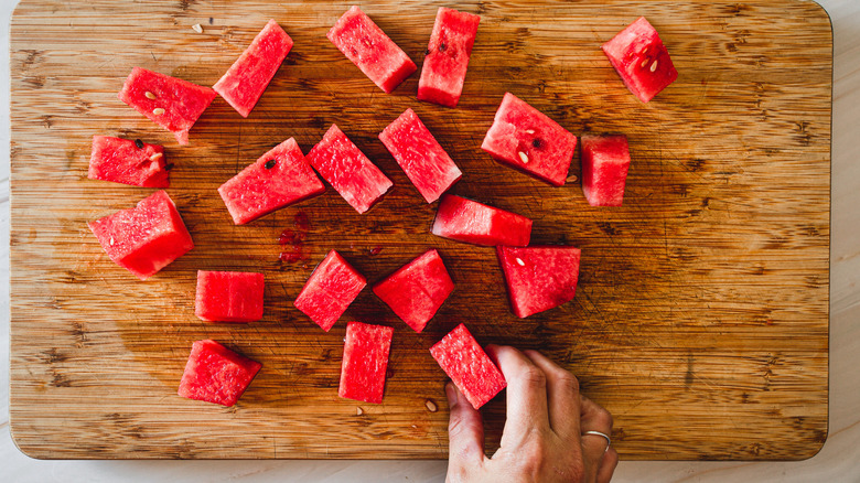 watermelon cubes