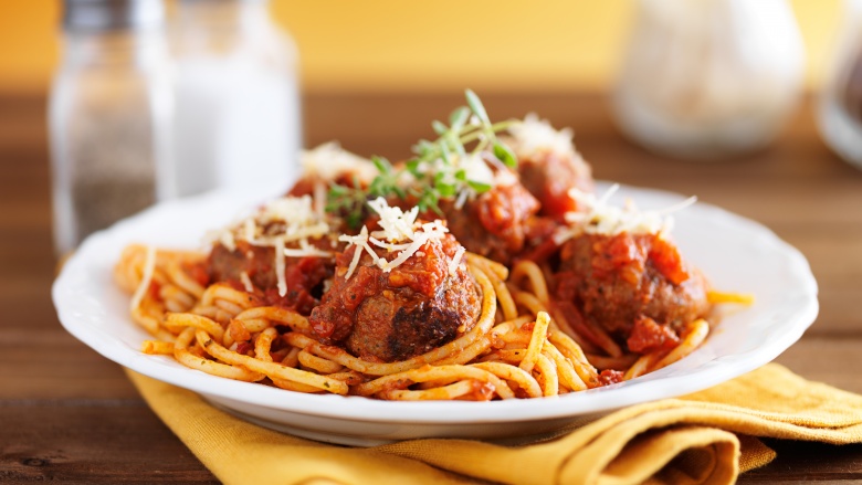 spaghetti and meatballs