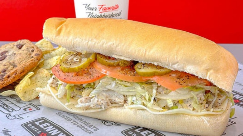 Lennys Subs chicken salad sandwich