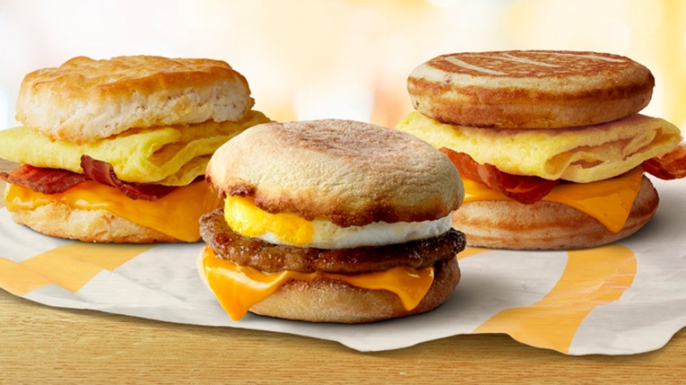 McDonald's breakfast sandwiches