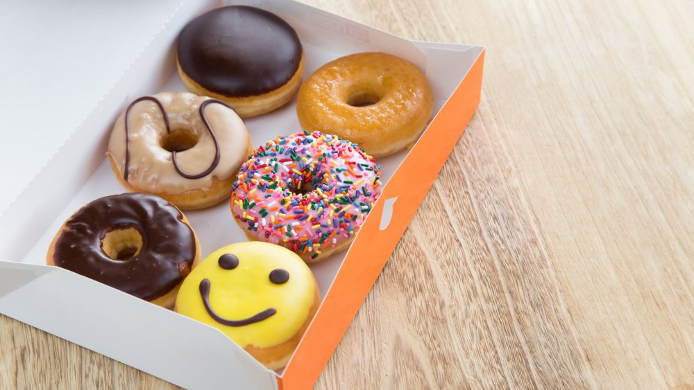 Box of Dunkin' donuts