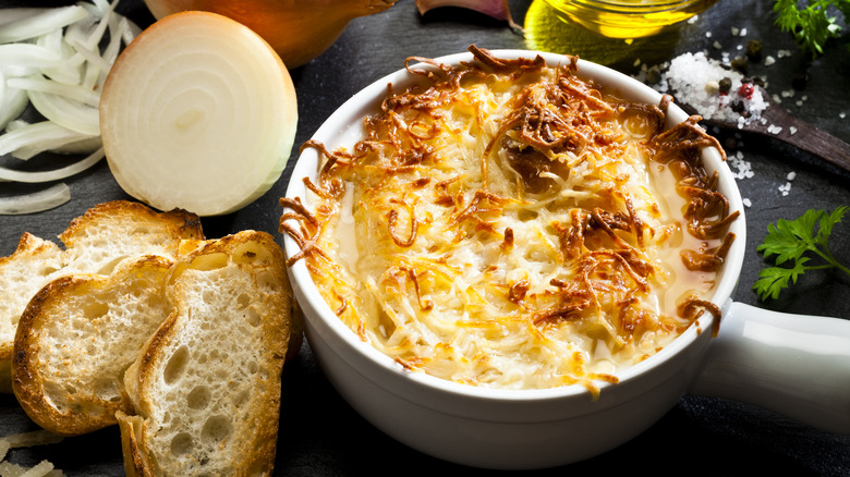 How To Give Canned French Onion Soup A Boost Of Flavor