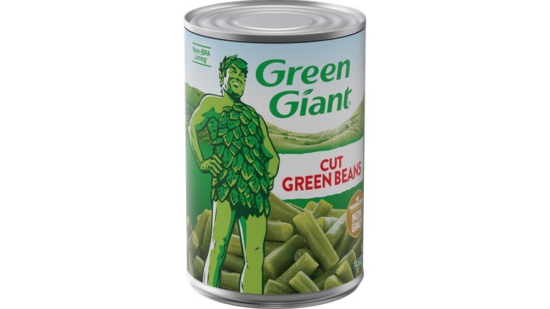 Green Giant can on green