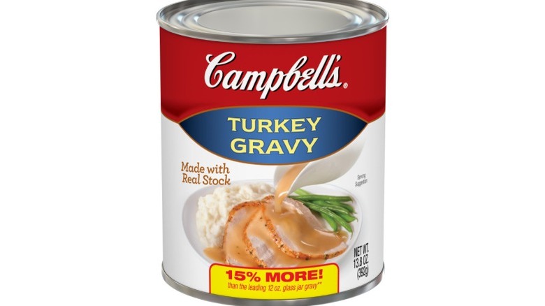 Can of turkey gravy from Campbell's