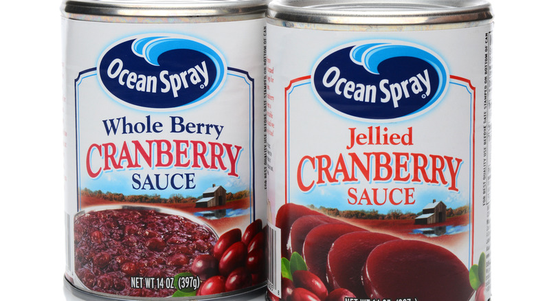 Cranberry sauce cans