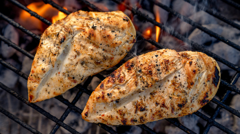 Juicy grilled chicken breast