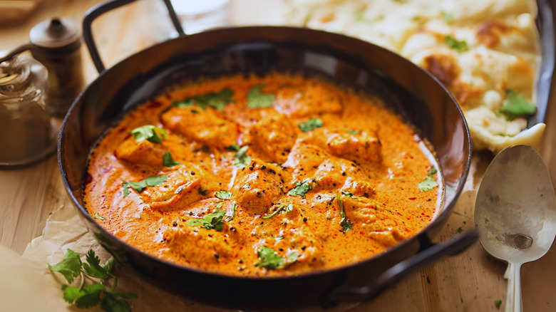 Tikka masala chicken in pot